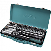 Набор торцевых головок с трещоткой, 1/4"и 3/8", 44 предм.// Stels