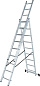 Лестница алюминиевая трёхсекционная ВИХРЬ ЛА 3х12