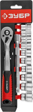 Набор торцовых головок ЗУБР ТР-12С, 12 предм., (3/8″) (27646-H12)