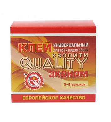 Клей д/обоев Кволити универсальный 150гр коробка (54) Кволити ГК
