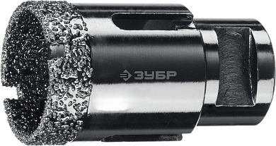 Вакуумная алмазная коронка ЗУБР АВК, d 32 мм