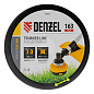 Леска для триммера витой квадрат, 3,0мм х 163м, на DIN катушке FLEX CORD Denzel