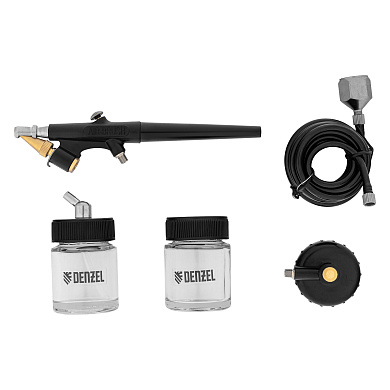 Аэрограф с нижним бачком AB2, 0,8 мм, 22 мл, 11 л/мин// Denzel
