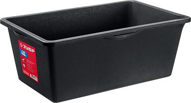 Прямоугольный строительный таз ЗУБР 40 л