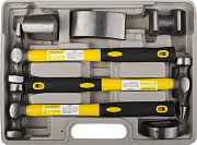 Набор STAYER ″MAXFLAT″: Молотки рихтовочные с правками, ст/пл рук., 7 предметов