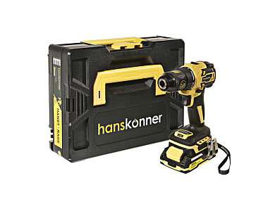 Аккумуляторный шуруповерт Hanskonner 1BatterySystem HCD2065BLC