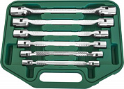 Набор ключей гаечных карданных в кейсе, 8-19 мм, 6 предметов Jonnesway
