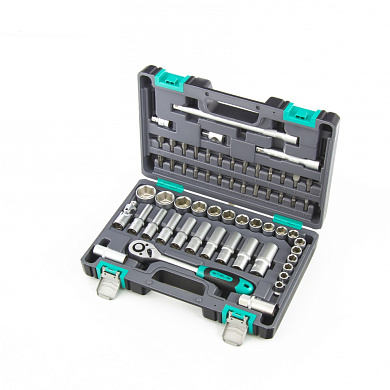 Набор инструментов, 1/2", CrV, пластиковый кейс 60 предм.// Stels