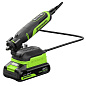 Гравер акк. Greenworks G24RT, 24V, б/щет, 6500–35000 об/мин, цанги 2,4/3,2мм, оснаст 52 шт,1х2Ач,ЗУ