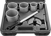 Набор STAYER ″PROFESSIONAL″: Коронки с основанием и центровочным сверлом, напильник, d=33, 53, 67, 7