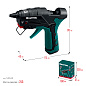 Термоклеящий газовый пистолет KRAFTOOL GG-200, 11 мм 200°C