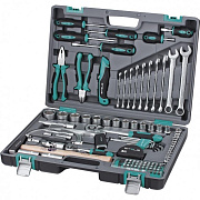 Набор инструментов, 1/2", 1/4", CrV, пластиковый кейс 98 предм.// Stels