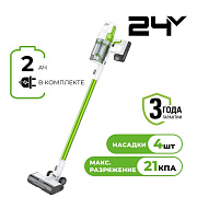 Пылесос вертикальный акк. Greenworks SV24532, 24V, б/щет, 350 Вт, 21 кПа, LED, 1х2Ач и ЗУ 4702007UA