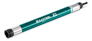 Длинная ударная бита с торцовой головкой KRAFTOOL GIRAF, 19 мм (М12), 285 мм