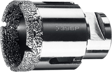 Вакуумная алмазная коронка ЗУБР АВК, d 40 мм