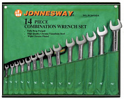 Набор ключей гаечных комбинированных дюймовых в сумке 3/8"--1-1/4", 14 предметов Jonnesway