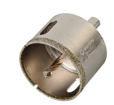 Коронка алмазная по керамограниту/керамике, 55 мм Вихрь