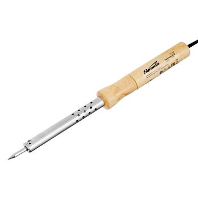 Паяльник с ручкой из дерева, 60 Вт// Sparta