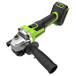 Угловая шлифовальная машина акк. Greenworks AG590, 24V, б/щет, 125 мм, 8500 об/мин, без АКБ и ЗУ