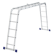 Лестница шарнирная алюминиевая, 2х4+2х5 Сибртех