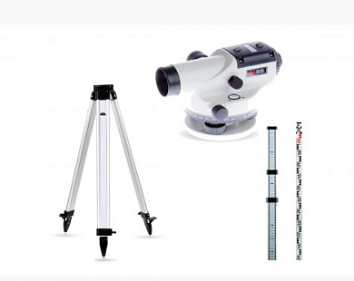 Нивелир оптический ADA Basis + Рейка ADA STAFF 3 + Штатив на клипсах ADA Light
