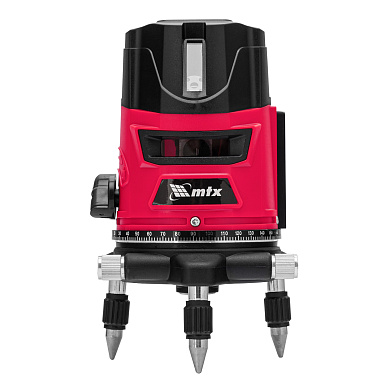 Лазерный уровень CRL-30R, 30 м, красный луч, батарейки, резьба 5/8"// MTX