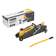 Домкрат гидравлический подкатной с фиксатором, 3 т, 190-532 мм, SUV Denzel 