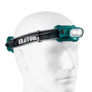 Аккумуляторный налобный фонарь KRAFTOOL KH-10