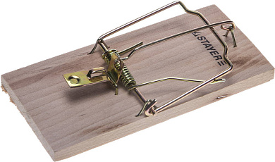 Мышеловка STAYER ″STANDARD″, деревянное основание, средняя