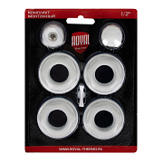 Комплект монтажный Royal Thermo 1”х 1/2" белый