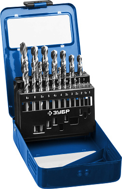 Набор сверл по металлу ЗУБР ПРОФ-А 19шт(1-10мм)