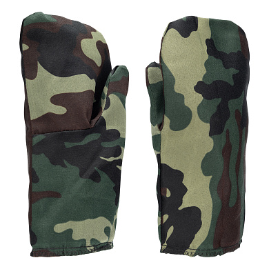 Рукавицы специальные х/б, утеплённые, ватин, камуфляж, 2 размер, Россия Сибртех