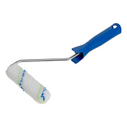 Мини-валик в сборе "Водные краски", 110 мм, ворс 12 мм,D - 16 мм, D ручки - 6 мм,полиэстер Сибртех