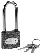 Замок ЗУБР ″Мастер″ навесной, металлический корпус, удлиненная закаленная дужка, 38мм