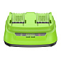 Ультрабыстрое двойное зарядное устройство Greenworks G24X2C8, 24V, 8A (2958807)