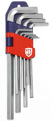 Набор Г-образных ключей удлиненных 9шт TORX с отверстием WP222003 WORKPRO