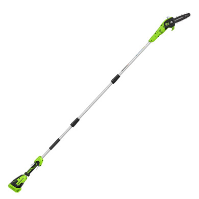 Высоторез/Сучкорез аккумуляторный GreenworksG24PS201, 24V, 20 см, без АКБ и ЗУ (1402607)