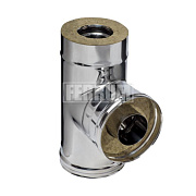 Сэндвич-тройник 90° (430/0,8мм + нерж.) D 200х280 Ferrum