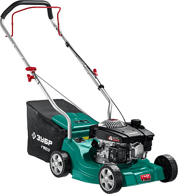 Бензиновая газонокосилка ЗУБР 400 мм 2.5 л.с.