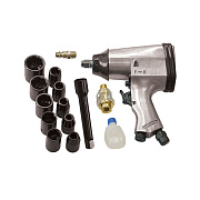 Пневмогайковерт РWS312  (158 л/мин, 1/2",312Нм, 6,3 бар)+ НАБОР, КЕЙС FUBAG