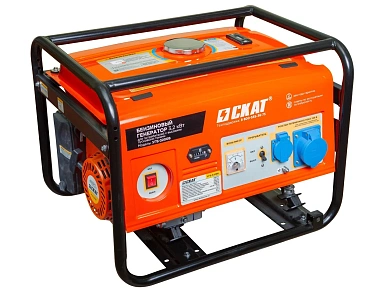 Генератор бензиновый СКАТ УГБ-3200В (пусковой ток до 7,2 кВт)