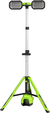 Мачта осветительная аккумуляторная Greenworks, 24V /110-240V, 3000 лм, без АКБ и ЗУ , арт. 3503207