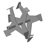 Фреза лепестковая вал 25 мм. D360 мм. шир. раб. части 230 мм.(3 ряда)