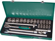 Набор головок торцевых 1/2"DR, 10-32 мм, 24 предмета Jonnesway