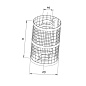 Сетка на трубу для камней D 115 Ferrum