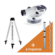 Нивелир оптический ADA Basis + Рейка ADA STAFF 3 + Штатив на винтах ADA Light S