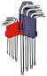 Набор Г-образных ключей 9шт TORX с отверстием WP222002 WORKPRO