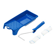 Малярный набор для работ с водными красками: кювета 150 мм х 290 мм и мини-валик 110 ммСибртех