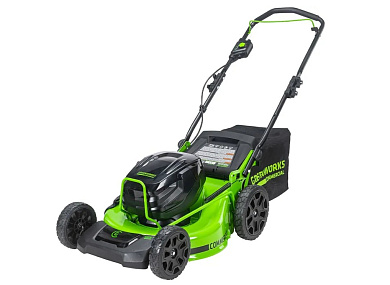Газонокосилка аккумуляторная Greenworks Арт. 2518907 бесщеточная, GC82HPLM51 (без АКБ и ЗУ)