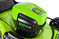 Газонокосилка аккумуляторная Greenworks GD60LM46HP 60V (46 см) с 4 А.ч. АКБ и ЗУ, арт. 2502807UB